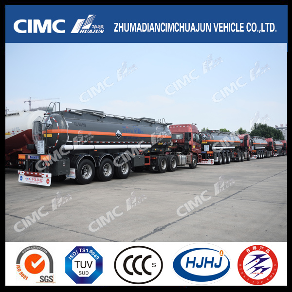 Large Quantity 3axle Chemical Liquid Tanker Delivered to Customer Images 1