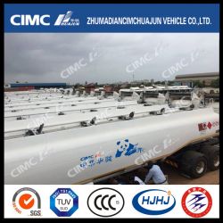 Cimc Huajun High Quality Carbon Steel Fuel/Oil/LPG/Gasoline Tanker Exported