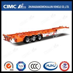 48FT 3axle Small-Gooseneck High Tensile Steel Skeleton Container Semi Trailer