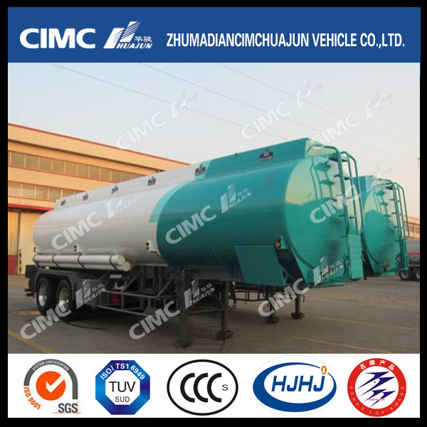 Cimc Huajun 2axle Chemical Liquid Aluminium Alloy Tanker 