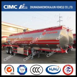 Cimc Huajun 2axle Aluminium Alloy Fuel/Oil/LPG Tanker Exported