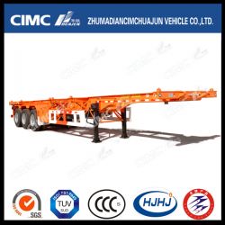 Cimc Huajun 45FT 3axle Skeleton Container Semi Trailer