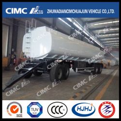 Cimc Huajun 18-30cbm 3/4 Axle Tanker Drawbar Trailer