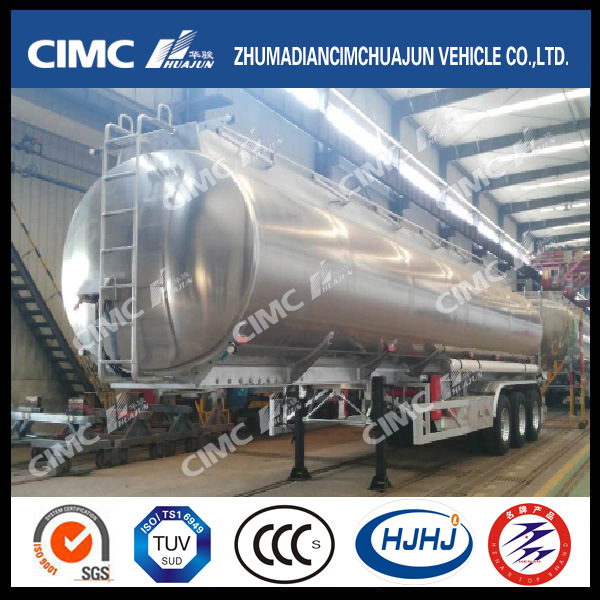 Cimc Huajun Aluminium Alloy Fuel/Oil Tanker with Air Suspension Images 1