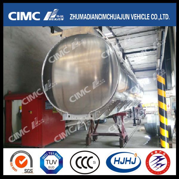 Cimc Huajun Round-Shaped Aluminium Alloy Fuel/Gasoline Tanker Images 1