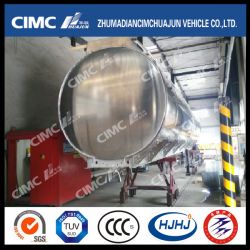 Cimc Huajun Round-Shaped Aluminium Alloy Fuel/Gasoline Tanker