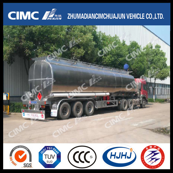 49.5cbm Cimc Huajun Aluminium Alloy Liquid Tanker with BPW Axle Images 1
