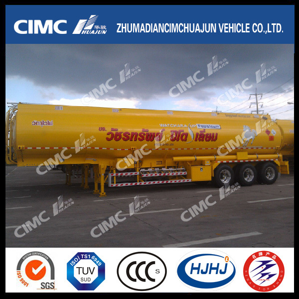 Cimc Huajun Aluminium Alloy Gasoline Tanker Exported Images 1