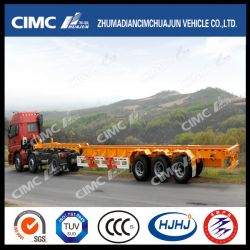 3axle Skeletal Container Semi Trailer Without Floor