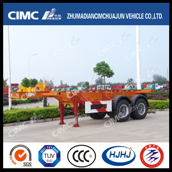 20FT 2axle Skeletal Container Semi Trailer with High Quality Images 1
