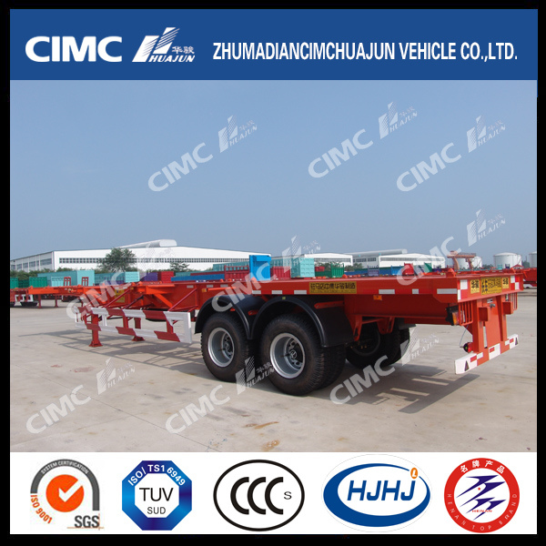 Cimc Huajun 2axle 40FT Skeletal Semi Trailer Images 1