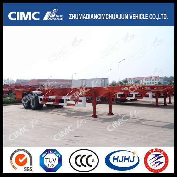 2axle 40FT Skeleton Container Semi Trailer with Competitive Price Images 1
