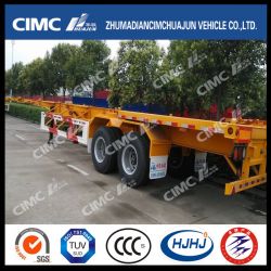 40FT 2axle Skeletal Container Trailer with Discharge Floor