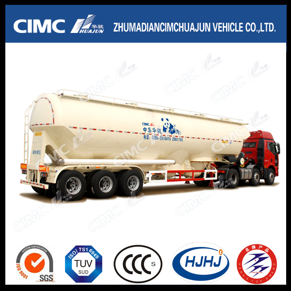 Cimc Huajun 48cbm Stainless Bulk Flour Tanker 