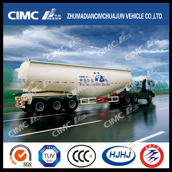 Hot Cimc Huajun V-Type Bulk Cement Tanker with High Quality 