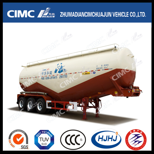 Cimc Huajun W-Type Bulk Cement Tanker Without Air Compressor 