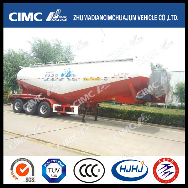 Cimc Huajun 48cbm V-Type Cement Tanker Trailer Images 1