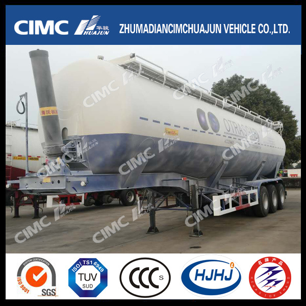 55cbm 3axle Grain Powder Tanker with Front Lifting Images 1