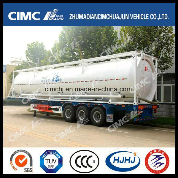 Cimc Hj Cement Box Tank Trailer for Exported 