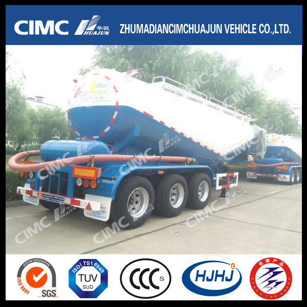 V-Type Cimc Huajun 3axle 30cbm Cement Tanker 