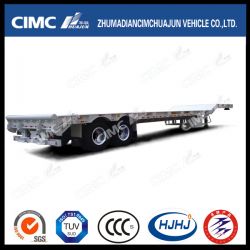 2axle Lowbed Semi Trailer with Rolling Device at The Rear