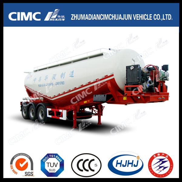 Cimc Huaun Leightweight Bulk Cement Tanker with Single Tire 