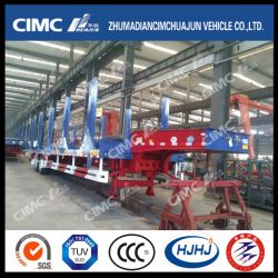 2axle Low Bed Semi Trailer for Carrying Steel Coil