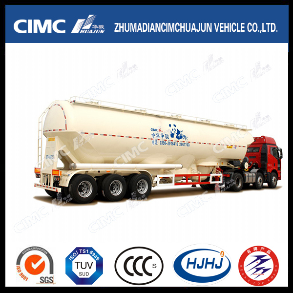 Cimc Huajun Bulk Grain/Powder Tanker with Front Cylinder 