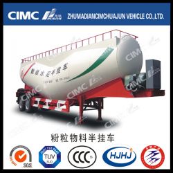 50cbm Cimc Huajun Banana-Type Bulk Cement Tanker with Air Compressor