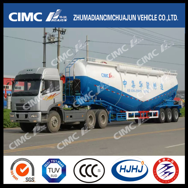 Cimc Huajun V-Type Powder/Cement Tanker Trailer 