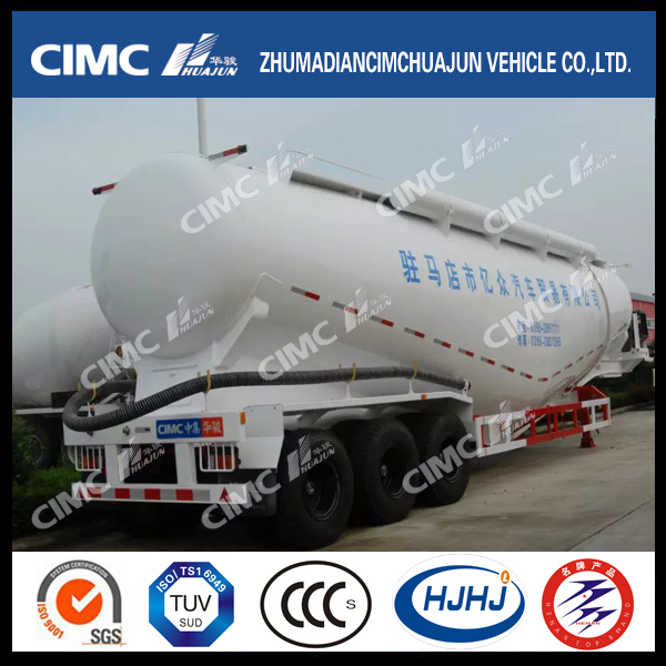 Cimc Huajun V-Type Aluminite Powder Tanker Trailer 