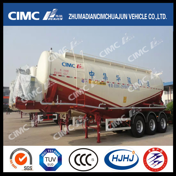 Cimc Huajun 3axle 42cbm Anthracite Powder Tanker Images 1