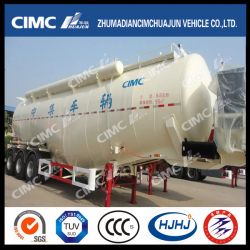 Cimc Huajun 55cbm 3axle Hydrated Lime Powder Tanker