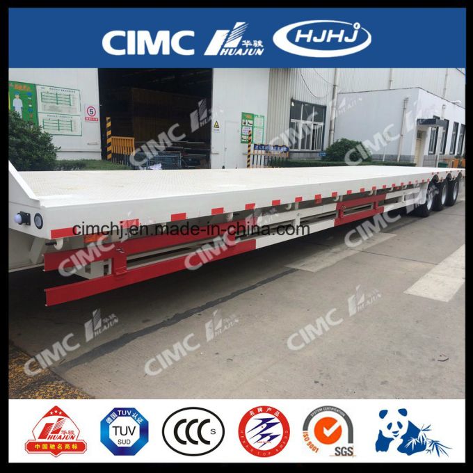 Cimc Huajun Container Transportation Lowbed Trailer 