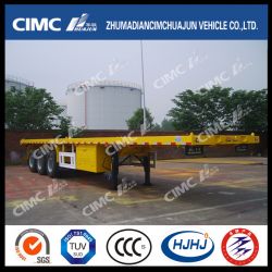 3axle 40FT Flatbed Semi Trailer with High Tensile Steel