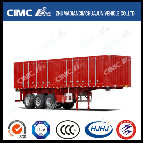 High Tensile Steel 3axle Van Coal-Carrying Semi Trailer 