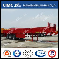 3axle Straight-Beam Fence Semi Trailer with Main Beam Widened and Thickened