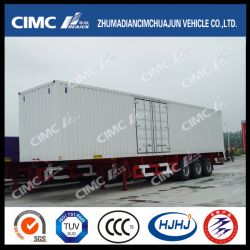 Cimc Huajun 3axle Van Semi Trailer with One Side Door