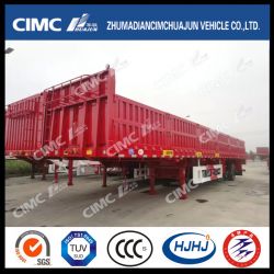 (high load capacity) Cimc Huajun 3axle 2-Group Fence Semi Trailer