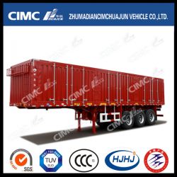 No-Ceiling Type Van Semi Trailer with Long Locks, Ladder and Curtain Shelf