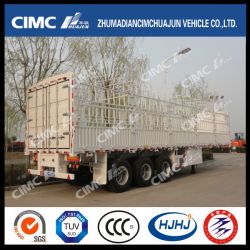 Hot Cimc Huajun Stake-Cargo Semi Trailer with Competitive Price