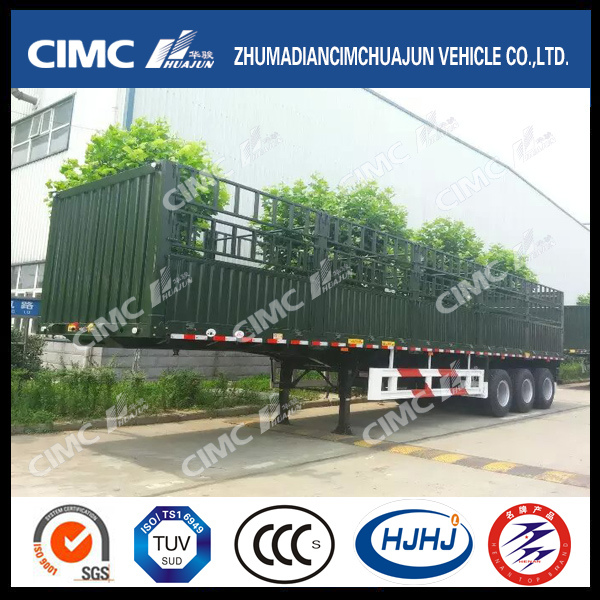 Overseas Hot Sale 3axle Stake Semi Trailer with High Quality 