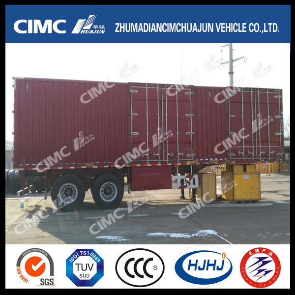 Cimc Huajun 2axle Lightweight Van/Box Trailer 