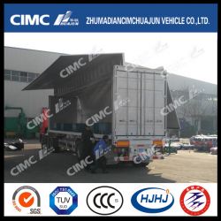Cimc Huajun Van/Box Semi Trailer with Hydraulic Wingspan