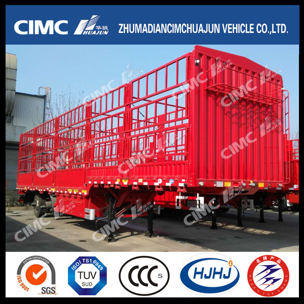 Cimc Huajun 2axle Tri-Stake Gooseneck Cargo Trailer 