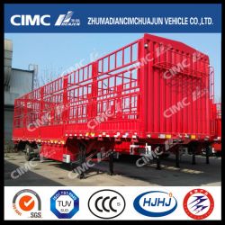 Cimc Huajun 2axle Tri-Stake Gooseneck Cargo Trailer