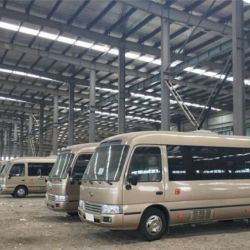 Stock Coaster Bus to Sale with Isuzu Euro 4 Engine