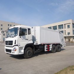 16t Compression Rear Loading Garbage Truck with Stainless Steel Upper Unit
