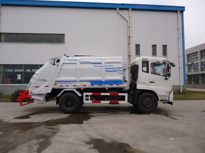 8T Compression Rear Loading Garbage Truck Images 1