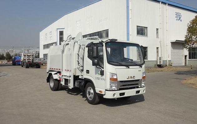 3t Compression Side Loading Garbage Truck 